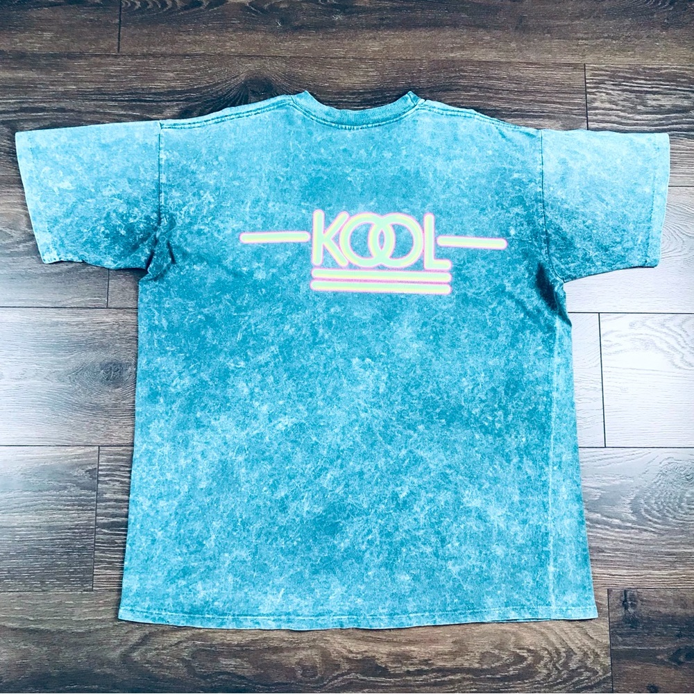 Kool Cigarette Men’s 90’s Vintage Double Sided Logo Stone Wash T-Shirt Size XL